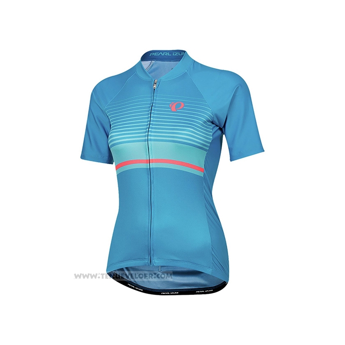 2021 Maillot Cyclisme Femme Pearl Izumi Azur Manches Courtes et Cuissard
